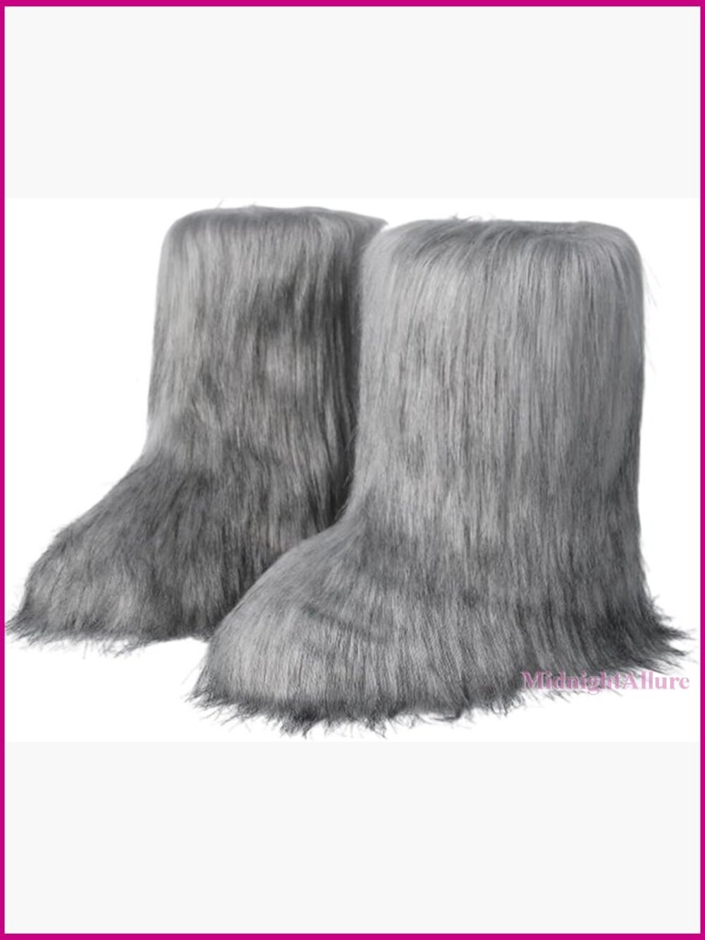 Women's Mid-Calf Snow Boots Size 9 with Faux Fur Lining Winter Warm